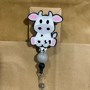 Glitter badge reel